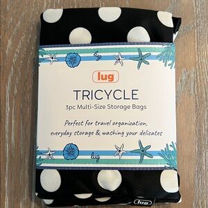 Tricycle BLACK LARGE DOT Storage Bags Set